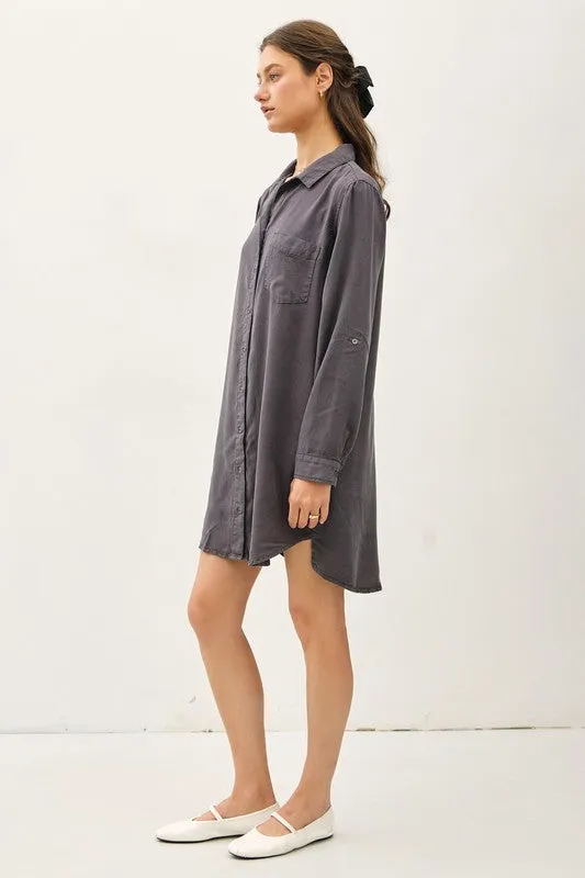 Totally Tencel Henley Dress