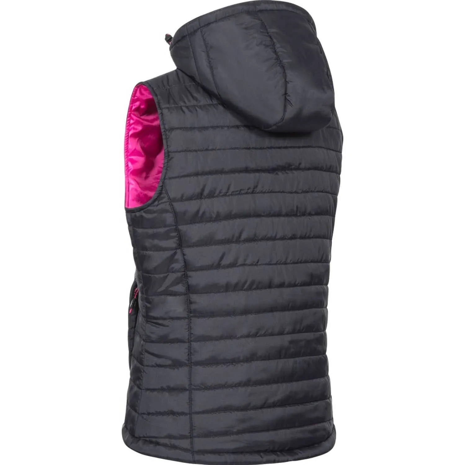 Trespass XXXL Black Aretha Womens Hooded Padded Gilet