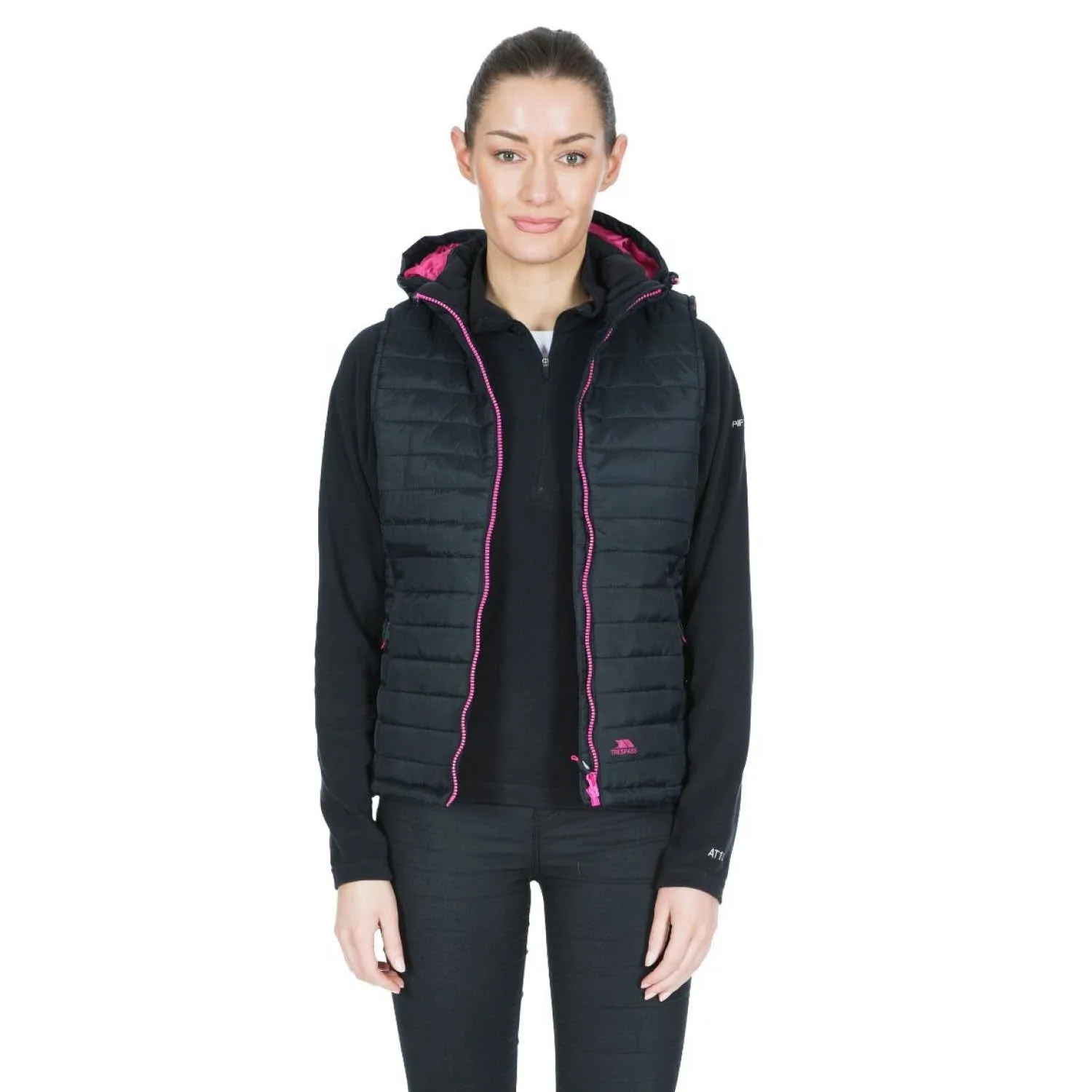 Trespass XXXL Black Aretha Womens Hooded Padded Gilet