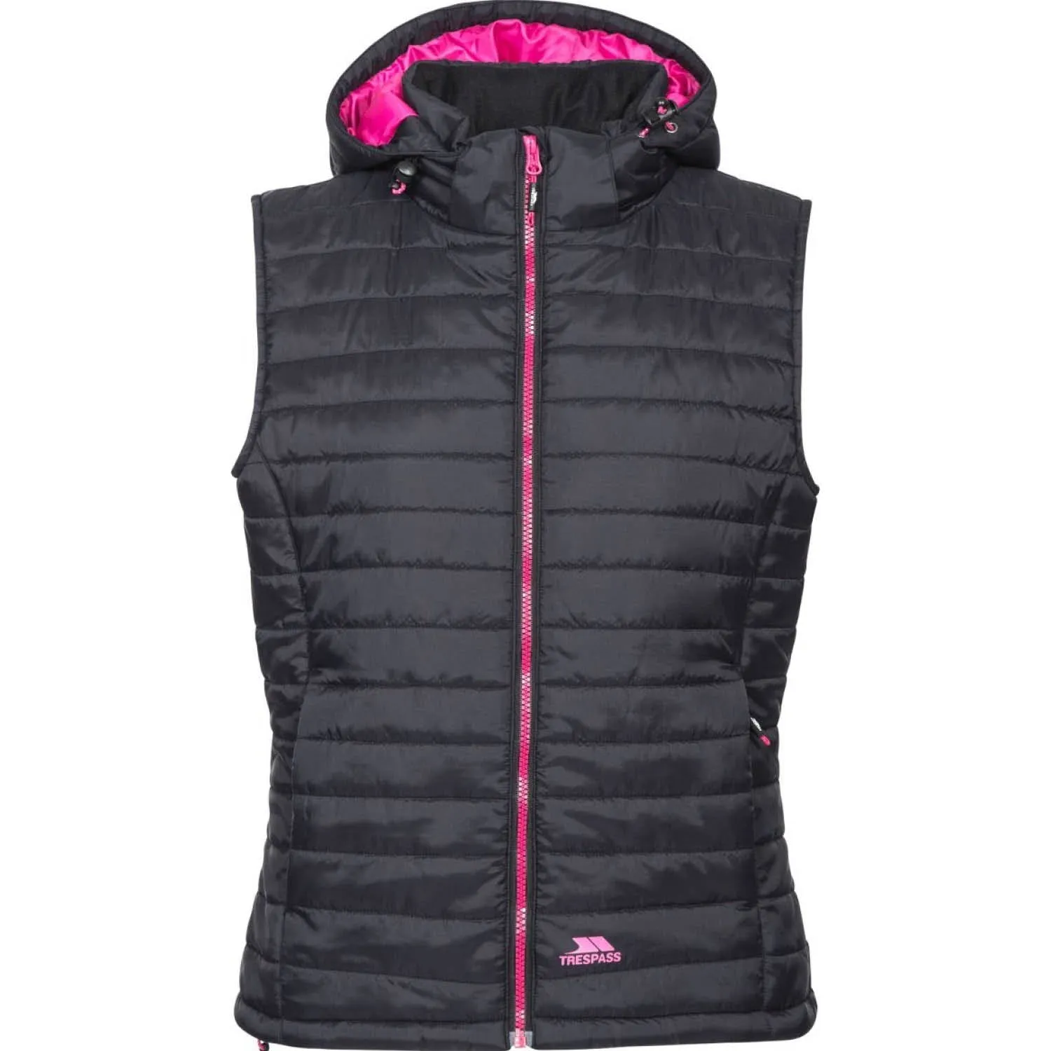 Trespass XXXL Black Aretha Womens Hooded Padded Gilet