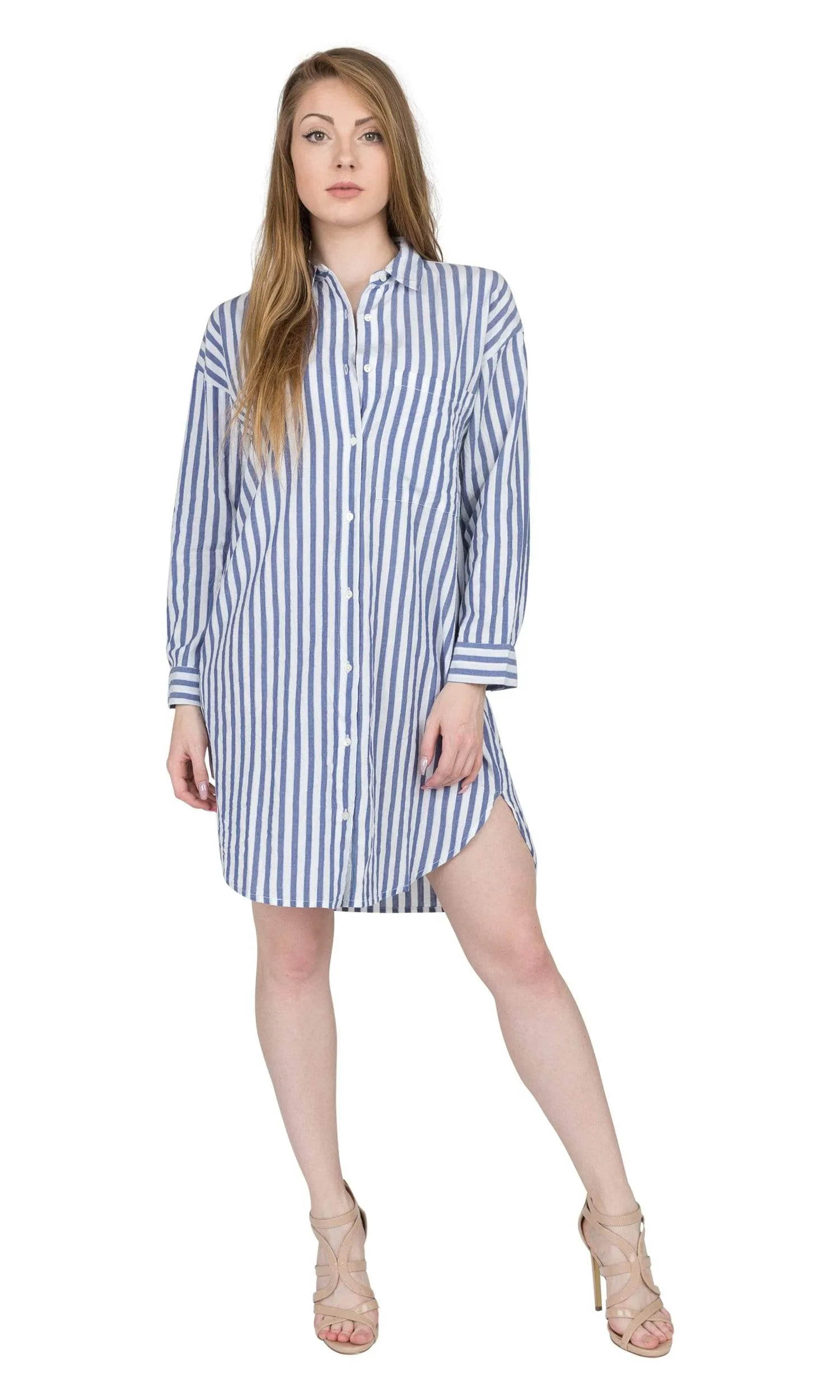 Velvet by Graham & Spencer Ivy Woven Cotton Stripe Dress