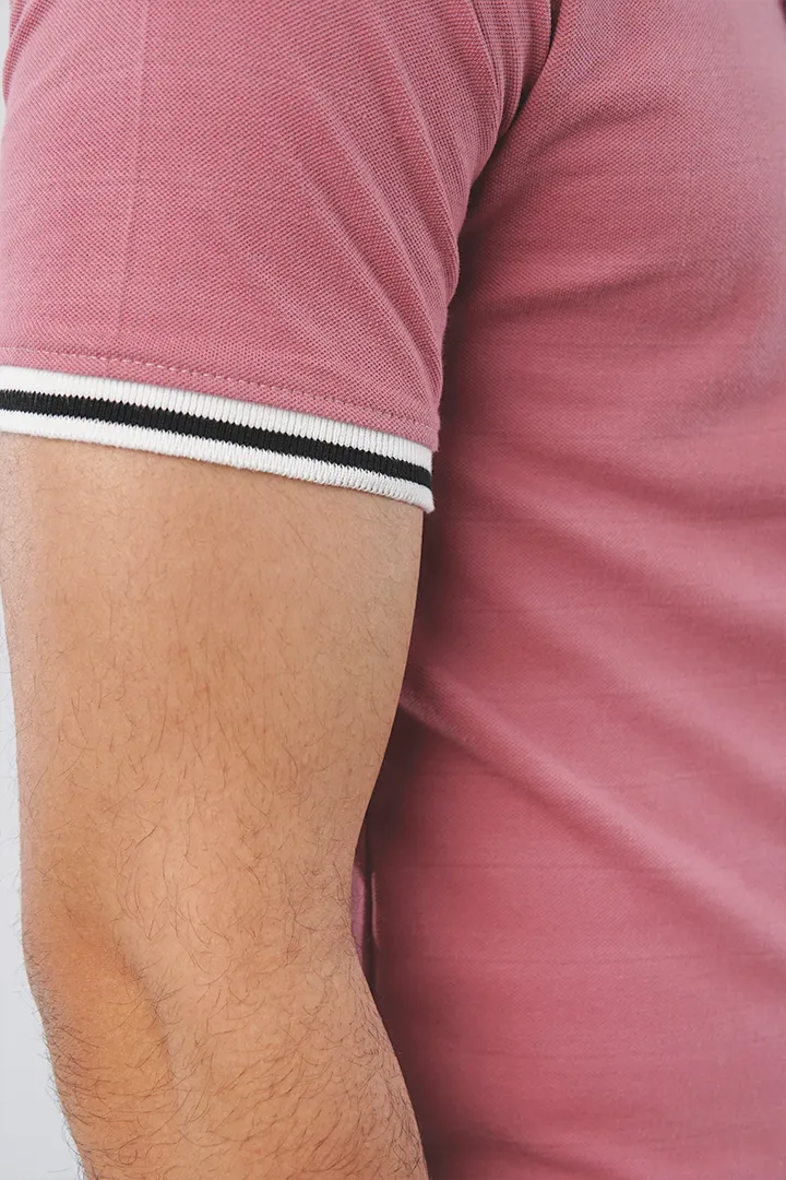 Watermelon Pink Henley T-shirt