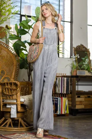 Wide Leg Denim Overall..