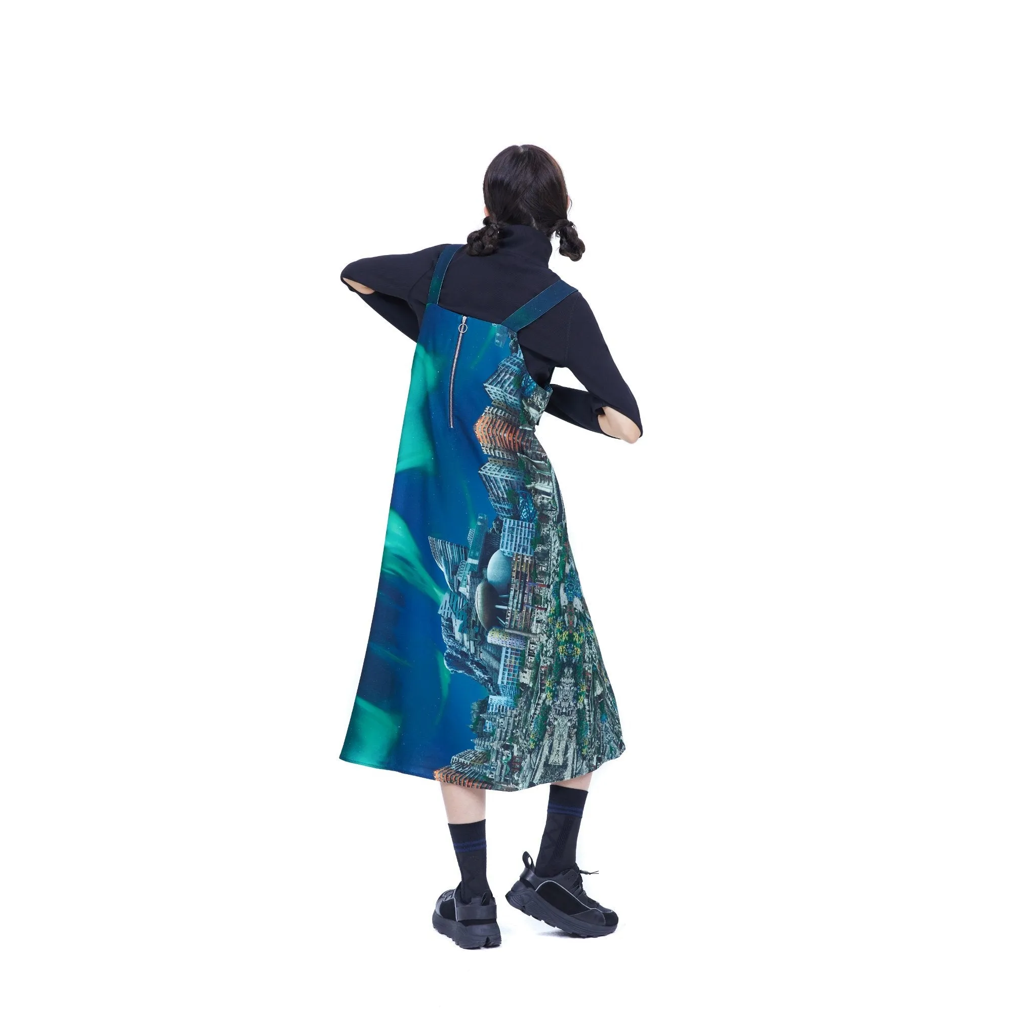 Women Surreal Collection: Overall Print Dress - Pattern